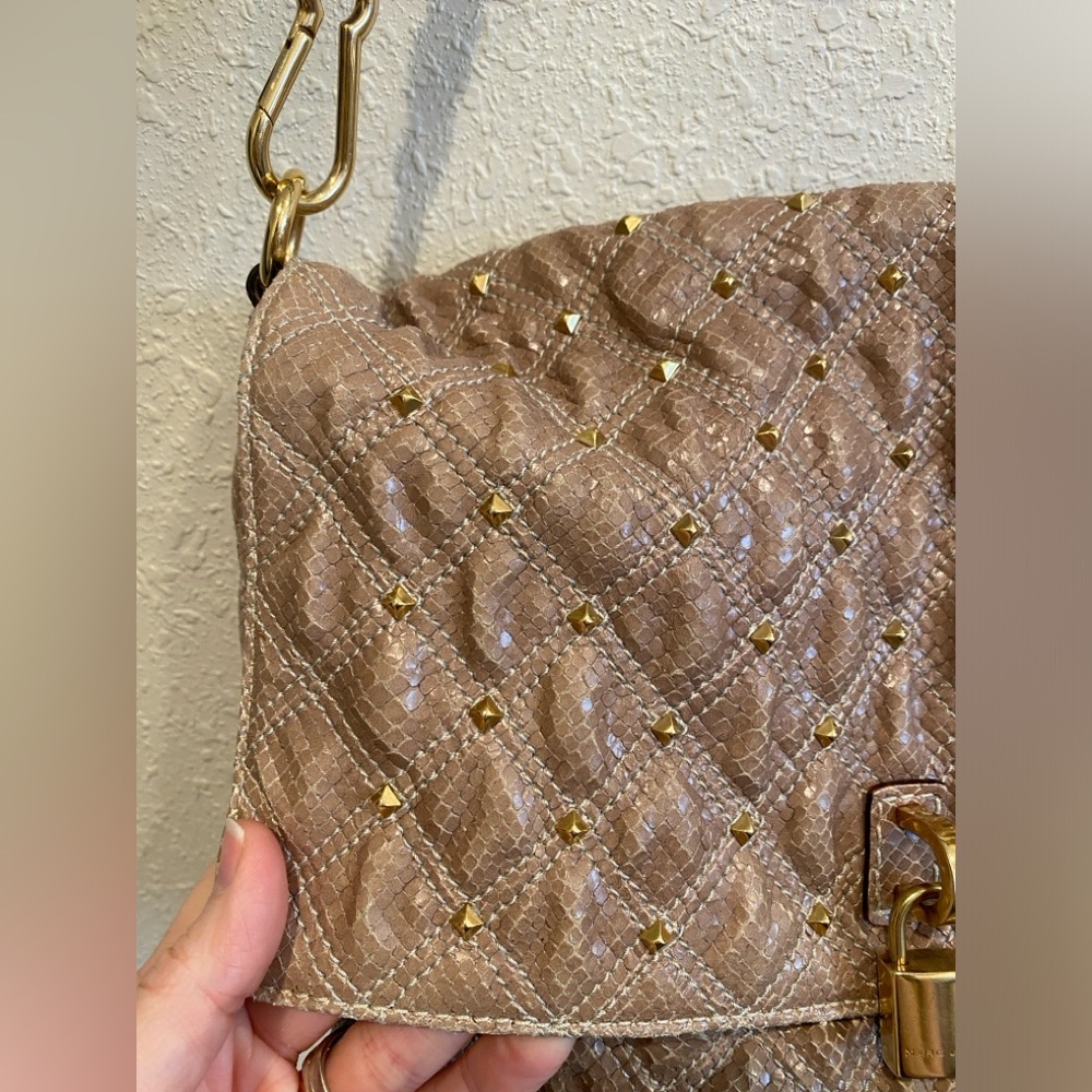 Marc Jacobs Stardust Python Embossed “Beat” Handb… - image 3